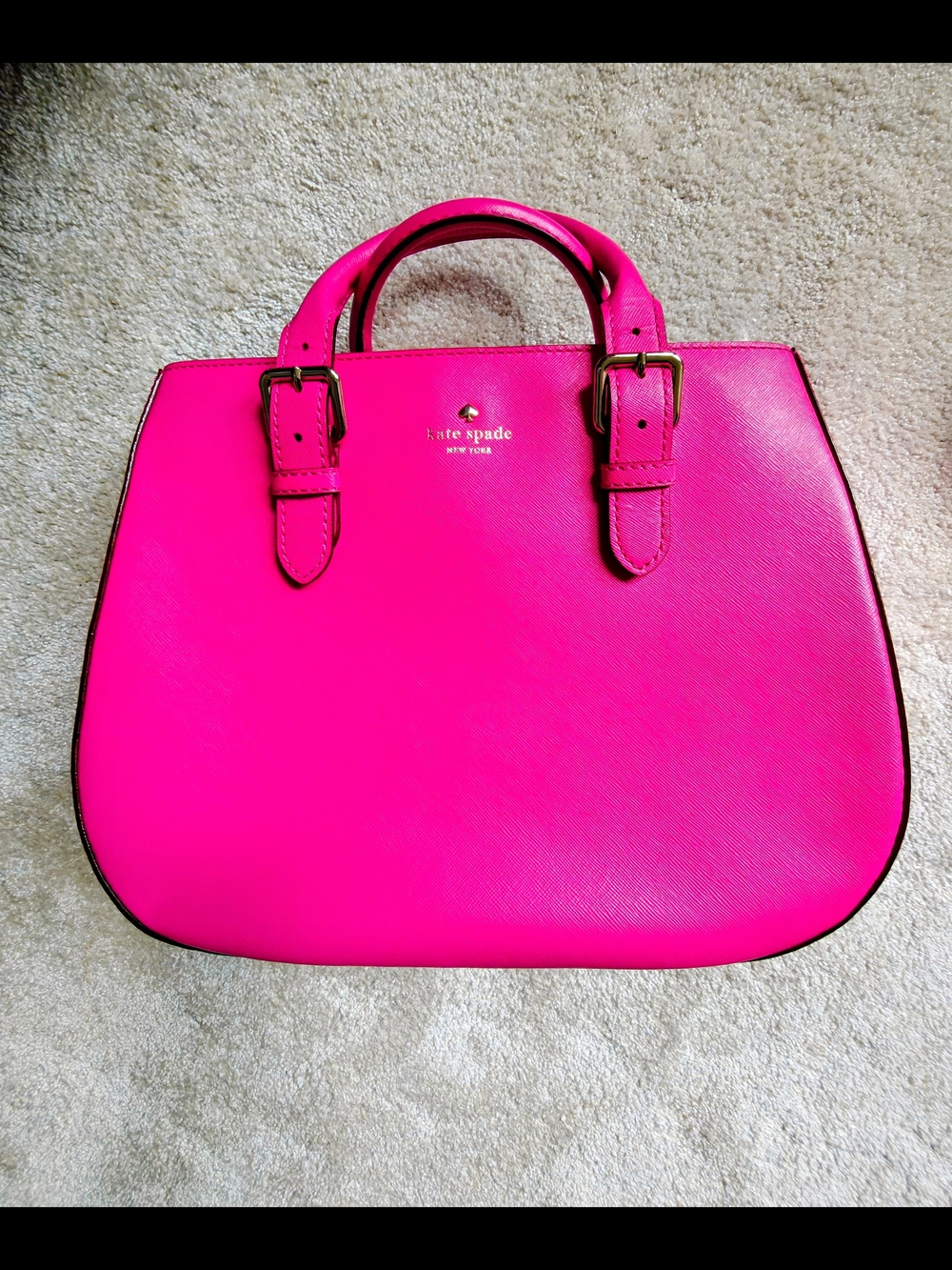 Kate Spade Hot Pink Structured Satchel
